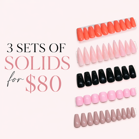3 Sets Of 'Solids' For $80.00
