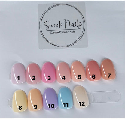 KIDS PRESS ON NAILS (SHORT ROUND) - READY TO SHIP